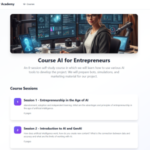 AI for Entrepreneurs – Self‑Learning Course